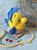 Toy knitting patterns The Little Mermaid doll, Crab Sebastian knitting, Flounder