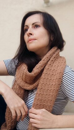 Desert Sand knit scarf