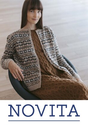 Fredrika Cardigan in Novita Venla - Downloadable PDF