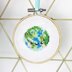 Ellbie Co. Happy Earth Cross Stitch Kit