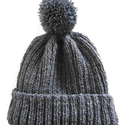 Pom Pom Hat - knitting pattern