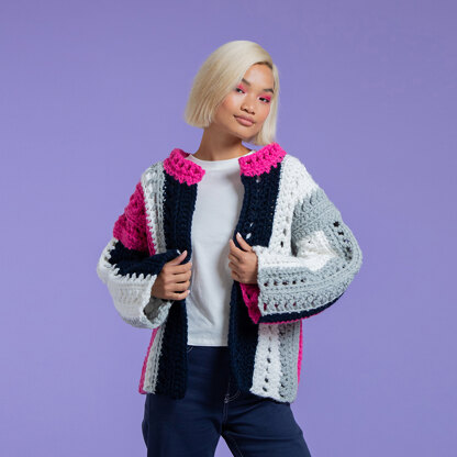 Paintbox Yarns Jump for Joy Jacket PDF (Free)