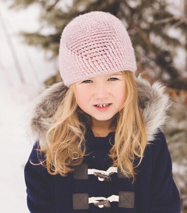 Embossed Heart Beanie