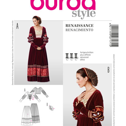 Burda Style Folklore Dress Sewing Pattern B7171 - Paper Pattern, Size 10-24