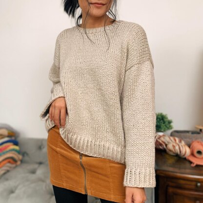 Easy knitted sweater