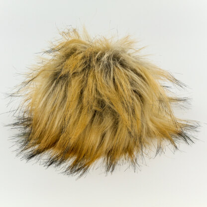 Big Bad Wool 5" Faux Fur Pom Poms - Caramel (CARA)