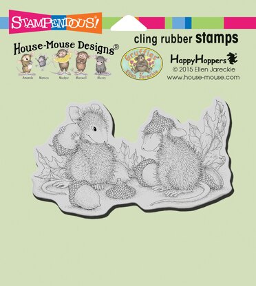 Stampendous House Mouse Cling Stamp - Acorn Cap