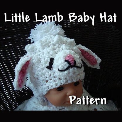 Little Lamb Hat Pattern Crochet Hat Pattern 