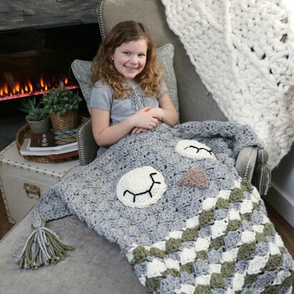 Sleepy Owl Cocoon Blanket