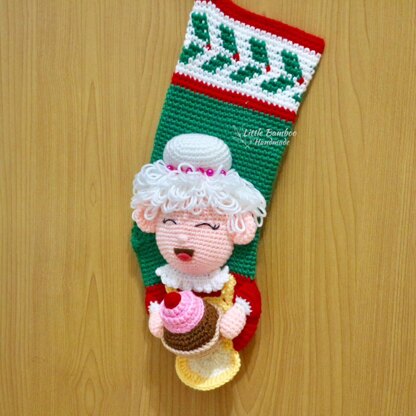 Mrs. Claus Christmas Stocking