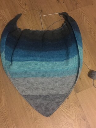 Knitted Back Porch Shawl