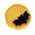 Halloween appliques Crochet tree Vampire Bat Moon Grass Patch Crochet pattern Halloween decoration Crochet card topper Spooky embellishments