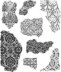 Stampers Anonymous Tim Holtz Cling Stamps 7"X8.5" - Fragments