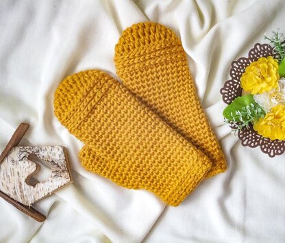 Quick Crochet Mittens  2 in 1