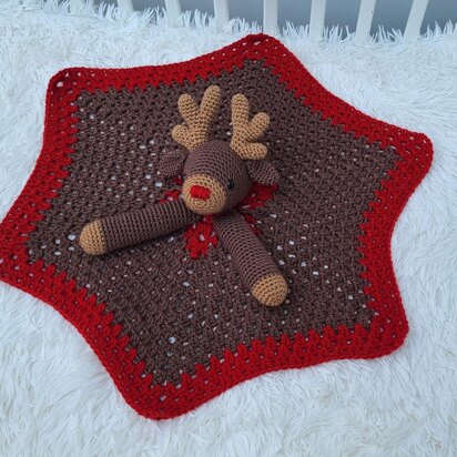 Rudolph The Reindeer Baby Lovey Crochet Pattern
