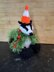 (Glasgow) Badger Dressed as a Christmas Tree - Chocolate Orange Cover/Stuffed Toy, Knitting Pattern
