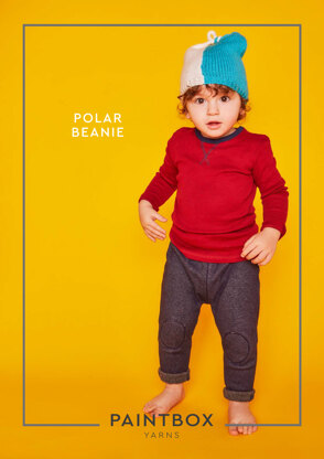 "Polar Beanie" - Beanie Knitting Pattern For Babies in Paintbox Yarns Simply DK