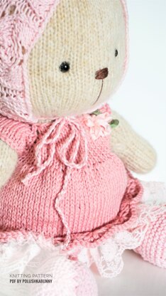 Doll Clothes - Teddy Shabby Chic Knitted Outfit