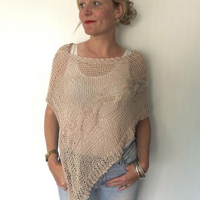 Delicate Cable Poncho