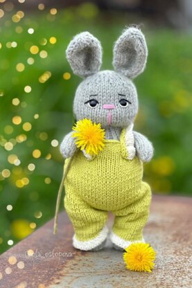 Knitting Pattern Little Bunny toy