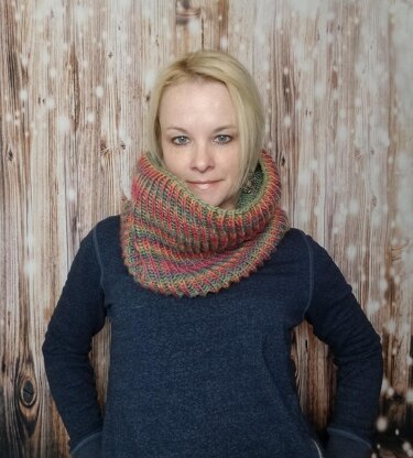 Beginner Brioche Cowl