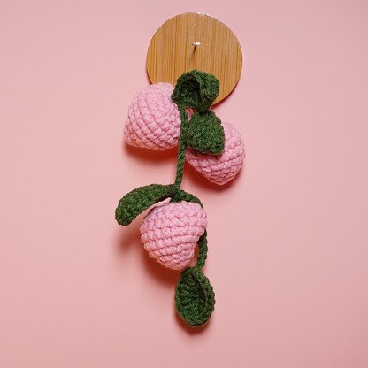 Peach Fruit Car Hanging