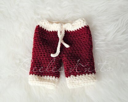 Newborn Santa Pants