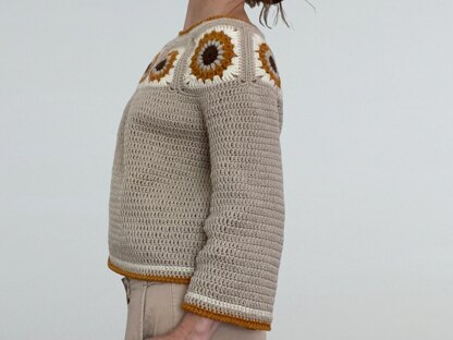 Sunflower Granny Sweater