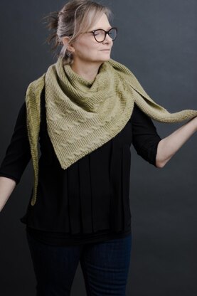 Garter & Cables Shawl