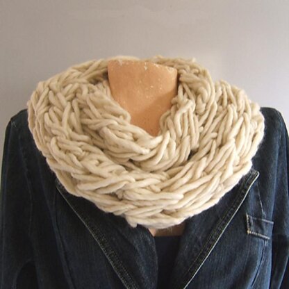 Multi Cluster Variable Length Scarf with Cowl Necktie Variation
