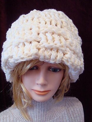 648 crochet BASKETWEAVE slouchie or touque hat