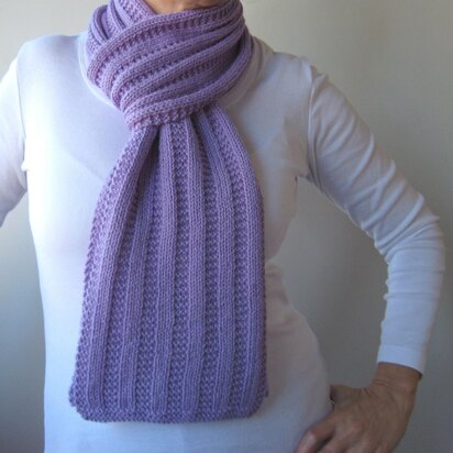 Garter Ribbed Scarf