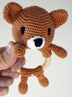 Crochet Pattern Baby Rattle Bear!