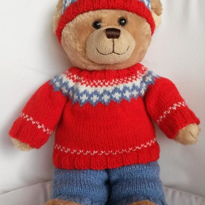 Teddy bear Nordic outfit