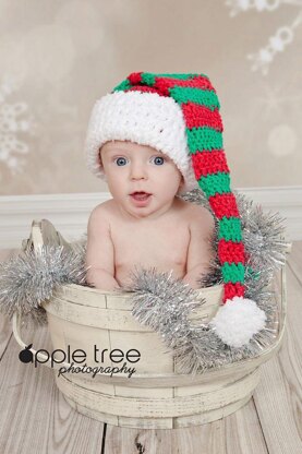 Striped Stocking Cap - Santa or Elf Hat