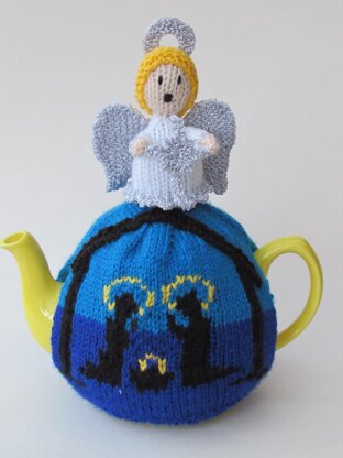 Holy Night Nativity Tea Cosy Knitting Pattern