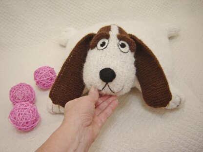 Knitting patterns Dog pillow knitting