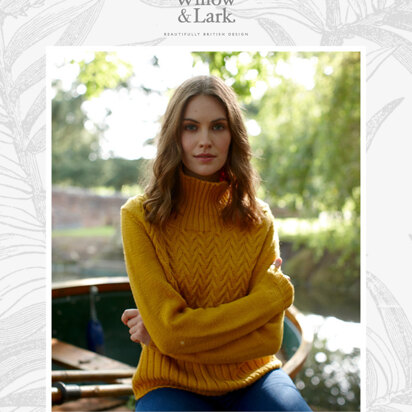 Victoria Jumper - Sweater Knitting Pattern For Women in Willow & Lark Ramble