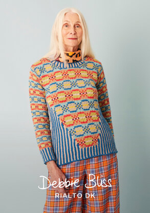 Belmont - Jumper Knitting Pattern for Women in Debbie Bliss Rialto DK - Downloadable PDF