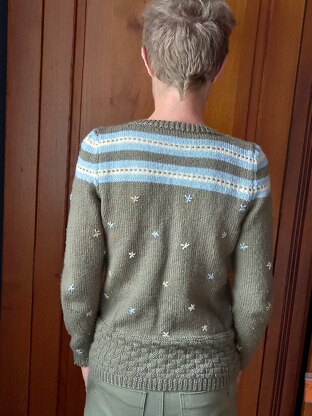 Cardigan using yarn from my stash