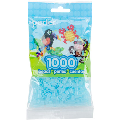 Perler Beads 1,000/Pkg - Clear Blue