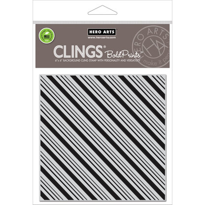 Hero Arts Cling Stamps 4.5"X5.75" - Candy Stripe Bold Prints