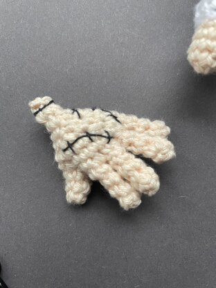 Wednesday amigurumi doll