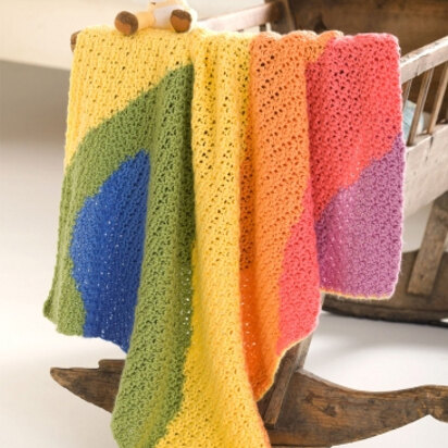 Baby Waves Blanket in Caron Simply Soft and Simply Soft Brites - Downloadable PDF