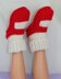 Adult Super Chunky Rib Cuff Sock Slippers