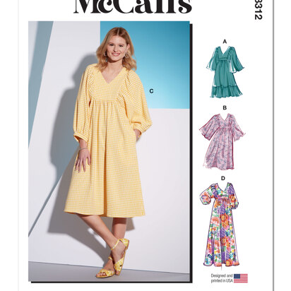 McCall's Misses' Dresses M8312 - Sewing Pattern