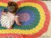 Rainbow Bobble Stitch Crib Blanket