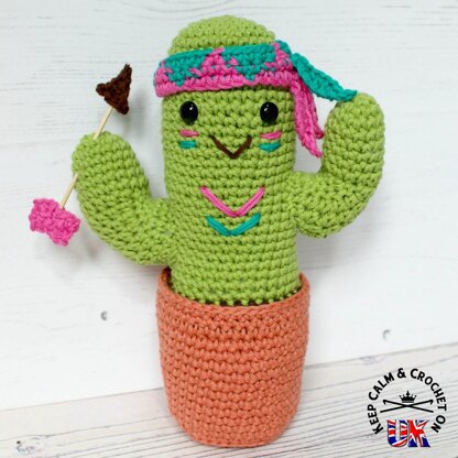 Timmy the Tribal Cactus Amigurumi