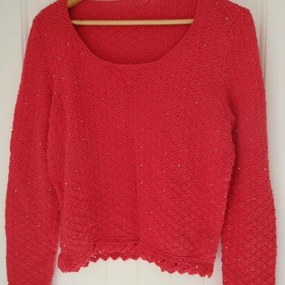 Beaded Lattice Stitch Jumper