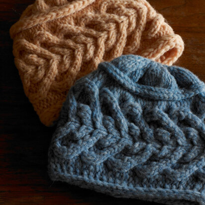 Moonshine Hat & Mitten Set in Imperial Yarn Bulky 2 Strand - P143 - Downloadable PDF